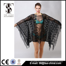 Top selling products 2016 Summer Ladies Tassels lace beach Cardigan